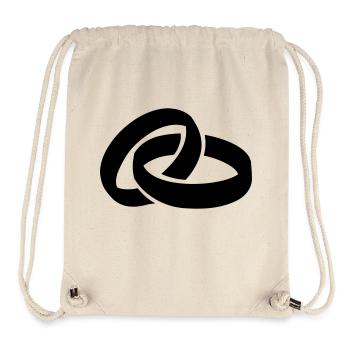 Rings Wedding - Stanley/Stella Recycled Gym Bag - natural - Front