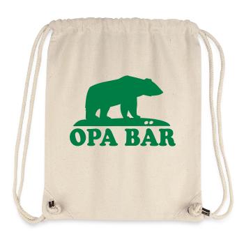 OPA BAER (OURS) - Sac à cordon recyclé Stanley/Stella - blanc naturel - Devant