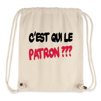 C'est qui le patron ? - Stanley/Stella Recycled Gym Bag - natural - Front