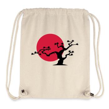 japanischer_baum - Stanley/Stella recycelter Gym Bag - Naturweiß - Vorne