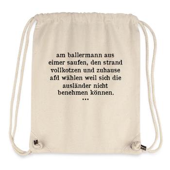 afd wählen - Stanley/Stella recycelter Gym Bag - Naturweiß - Vorne