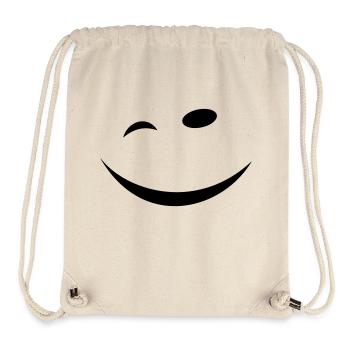 Zwinkersmiley - Stanley/Stella recycelter Gym Bag - Naturweiß - Vorne