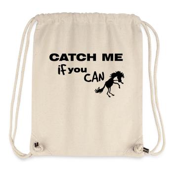 Cheval, CATCH ME IF YOU CAN - Sac à cordon recyclé Stanley/Stella - blanc naturel - Devant