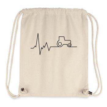 herzschlag schlepper - Stanley/Stella recycelter Gym Bag - Naturweiß - Vorne