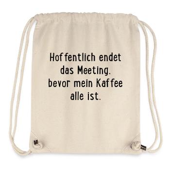 Meeting Kaffee - Stanley/Stella recycelter Gym Bag - Naturweiß - Vorne