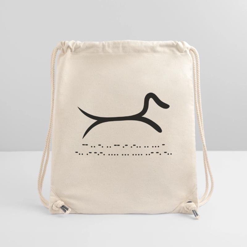 Dackel mit Morsecode Stanley/Stella recycelter Gym Bag
