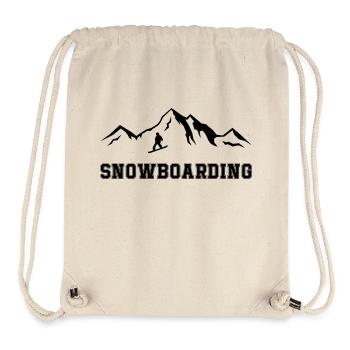 Planche à neige - Sac à cordon recyclé Stanley/Stella - blanc naturel - Devant