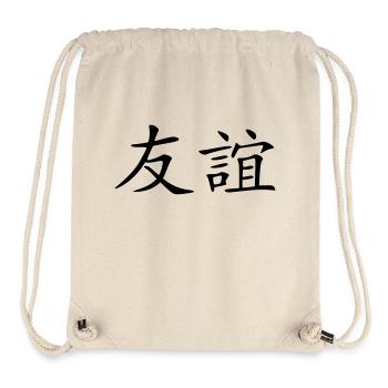 amitié - Sac à cordon recyclé Stanley/Stella - blanc naturel - Devant