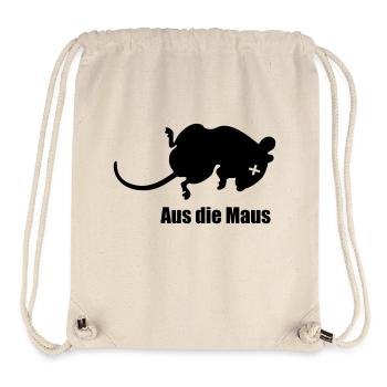 Aus die Maus - Stanley/Stella recycelter Gym Bag - Naturweiß - Vorne