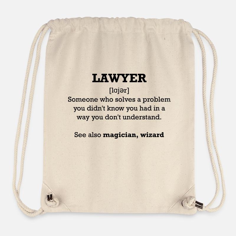 Lawyer - wizard - Stanley/Stella Recycled Gym Bag - natural