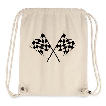 race flag - Stanley/Stella Recycled Gym Bag - natural - Front