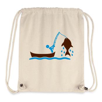 Fishing - Stanley/Stella recycelter Gym Bag - Naturweiß - Vorne