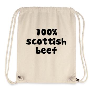 purepish 100 percent scottish beef - Sac à cordon recyclé Stanley/Stella - blanc naturel - Devant