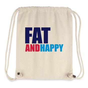 Fat & Happy - Stanley/Stella recycelter Gym Bag - Naturweiß - Vorne