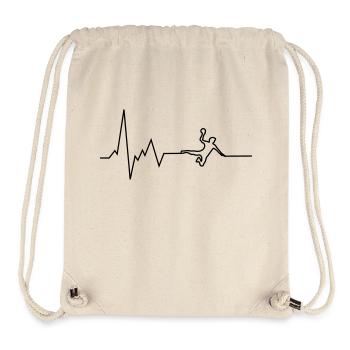 herzschlag handballspieler - Stanley/Stella recycelter Gym Bag - Naturweiß - Vorne