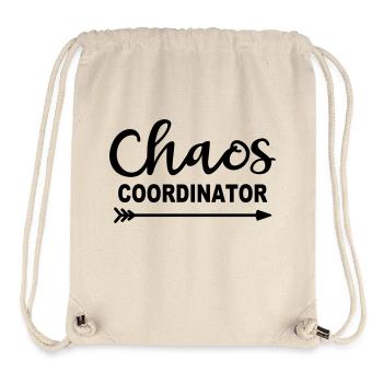 Chaos Coordinator Manager Boss Chef Mama Papa Büro - Stanley/Stella recycelter Gym Bag - Naturweiß - Vorne