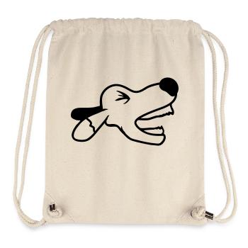 Dog, angry, biting, , barking, barking, loud, yapping - Stanley/Stella Recycled Gym Bag - natural - Front