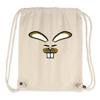 Hase Kaninchen Häschen Cartoon Kleintier niedlich - Stanley/Stella recycelter Gym Bag - Naturweiß - Vorne