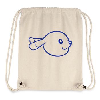 Bunny face peeking sideways profile side view - Stanley/Stella Recycled Gym Bag - natural - Front