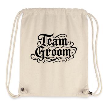 Team Groom Junggesellenabschied - Stanley/Stella recycelter Gym Bag - Naturweiß - Vorne