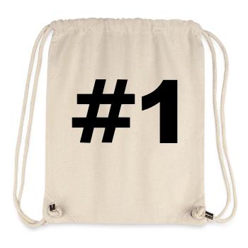 Number 1 - Stanley/Stella Recycled Gym Bag - natural - Front