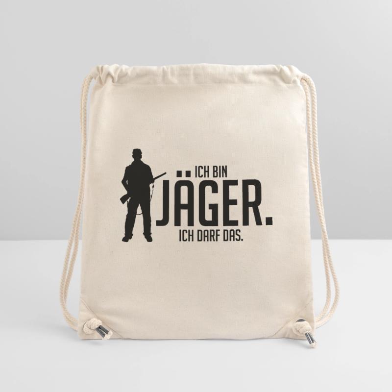 Ich bin Jäger ich darf das Stanley/Stella recycelter Gym Bag