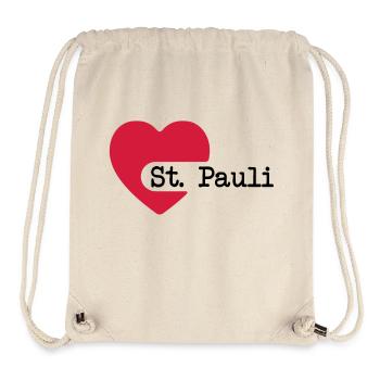 love_st_pauli - Stanley/Stella recycelter Gym Bag - Naturweiß - Vorne