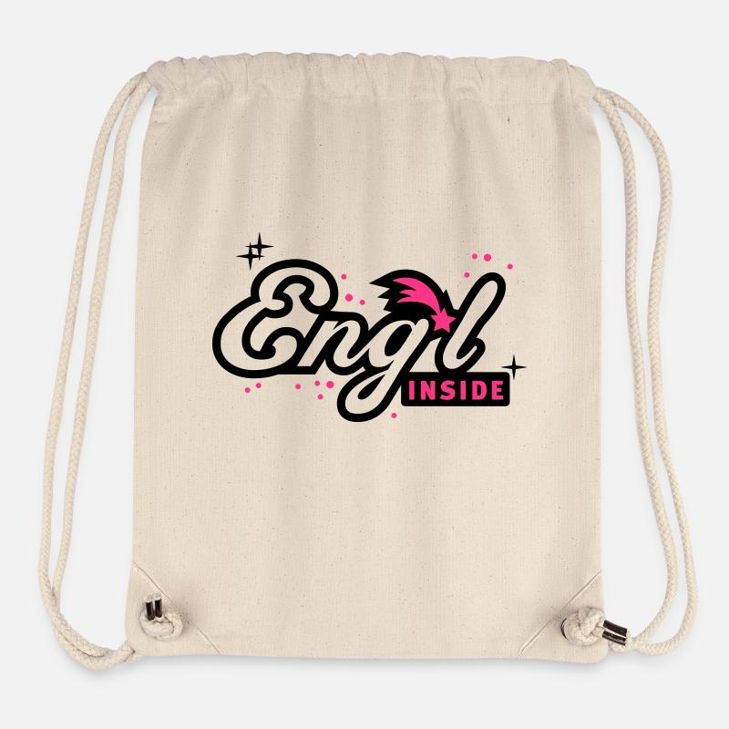 Engel inside 2C - Xmas - Weihnachten - Stanley/Stella recycelter Gym Bag - Naturweiß