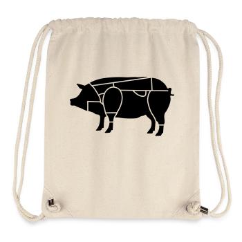 boucher ou de charcutier_b1 - Sac à cordon recyclé Stanley/Stella - blanc naturel - Devant