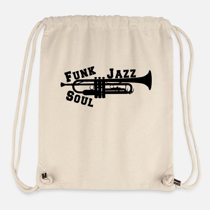Trompete Jazz Funk Soul - Stanley/Stella recycelter Gym Bag - Naturweiß