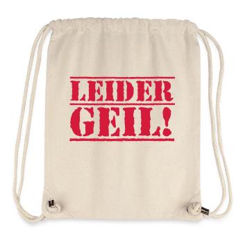 leider geil - Stanley/Stella recycelter Gym Bag - Naturweiß - Vorne