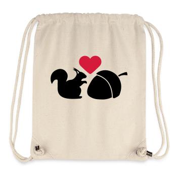 Squirrel Nut Love - Stanley/Stella recycelter Gym Bag - Naturweiß - Vorne