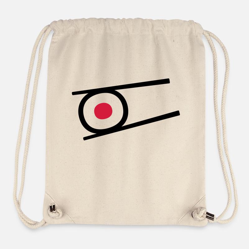 Sushi - Sac à cordon recyclé Stanley/Stella - blanc naturel