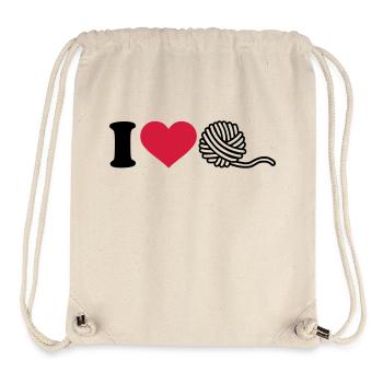 Stricken - Stanley/Stella recycelter Gym Bag - Naturweiß - Vorne