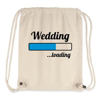 Wedding ...loading - Stanley/Stella recycelter Gym Bag - Naturweiß - Vorne