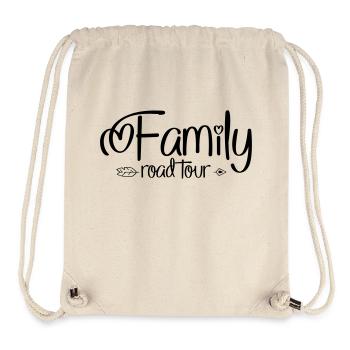 Vacances en famille - Sac à cordon recyclé Stanley/Stella - blanc naturel - Devant