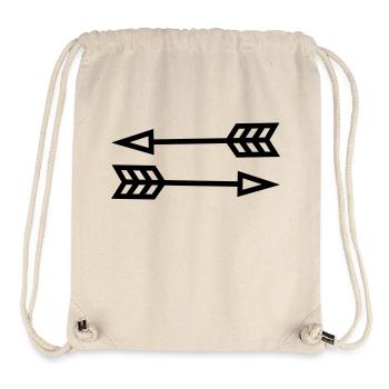 Arrows - Stanley/Stella Recycled Gym Bag - natural - Front
