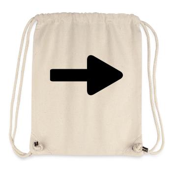 flèche - Sac à cordon recyclé Stanley/Stella - blanc naturel - Devant