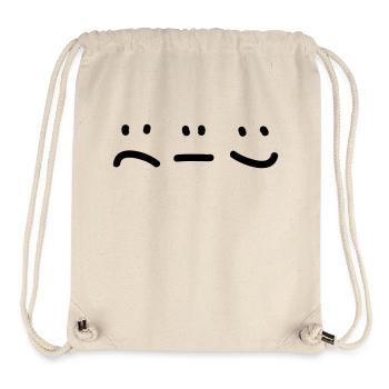 Gefühle - Smile - Smiley - Stanley/Stella recycelter Gym Bag - Naturweiß - Vorne