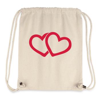 herzen - Stanley/Stella recycelter Gym Bag - Naturweiß - Vorne