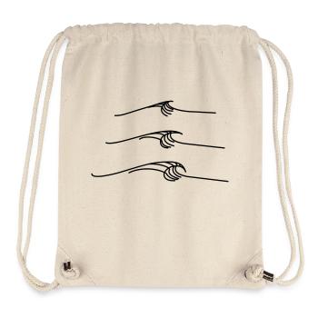 breaking wave - Stanley/Stella recycelter Gym Bag - Naturweiß - Vorne