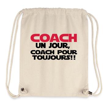 coach un jour - Sac à cordon recyclé Stanley/Stella - blanc naturel - Devant