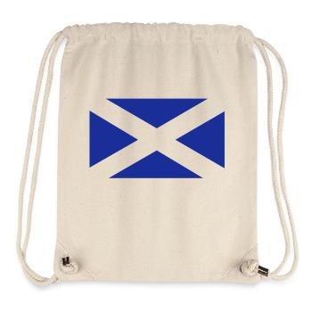 Scottish flag one colour - Stanley/Stella Recycled Gym Bag - natural - Front