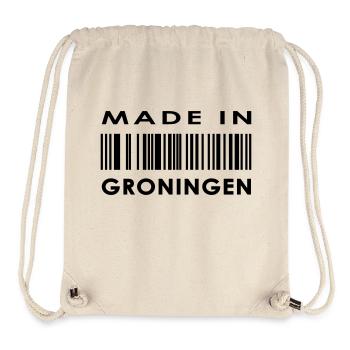 madein nl 05 groningen - Stanley/Stella recycelter Gym Bag - Naturweiß - Vorne