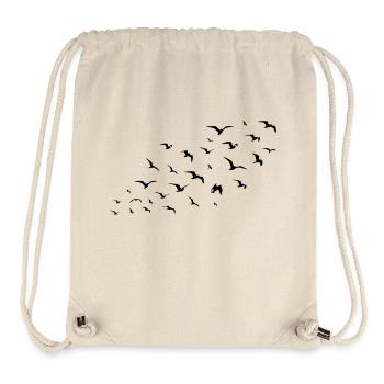 birds - Stanley/Stella recycelter Gym Bag - Naturweiß - Vorne