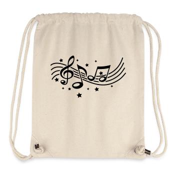musik_noten___f1 - Stanley/Stella Recycled Gym Bag - natural - Front