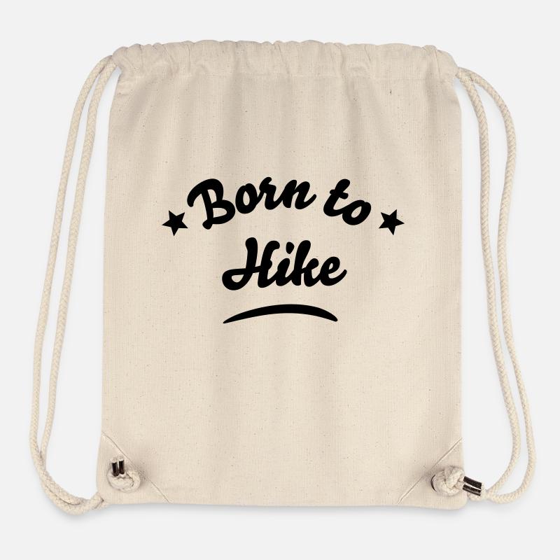 born to hike 01 - Sac à cordon recyclé Stanley/Stella - blanc naturel