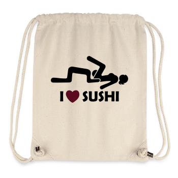 i love sushi - Stanley/Stella recycelter Gym Bag - Naturweiß - Vorne