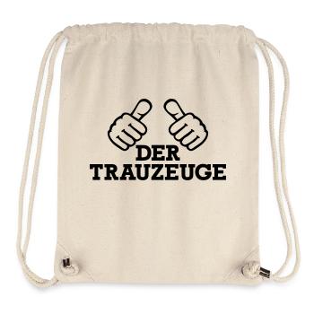 Trauzeuge - Stanley/Stella recycelter Gym Bag - Naturweiß - Vorne