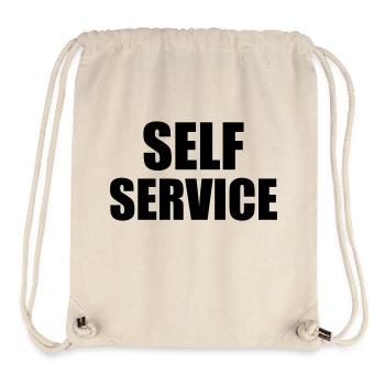 Self Service - Stanley/Stella Recycled Gym Bag - natural - Front